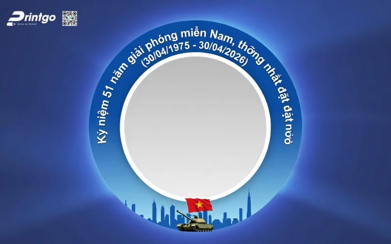 Khung avatar giải phóng miền Nam dành cho doanh nghiệp, team, tổ chức