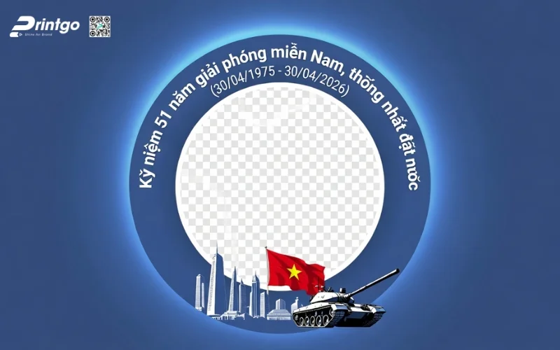 Khung avatar giải phóng miền Nam dành cho doanh nghiệp, team, tổ chức