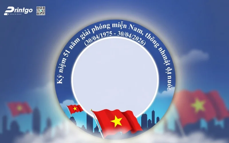 Khung avatar giải phóng miền Nam 2026 phong cách hiện đại