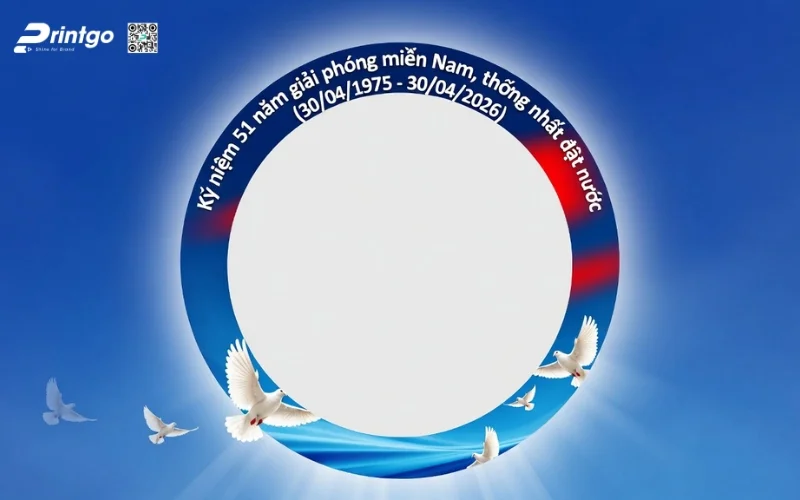 Khung avatar giải phóng miền Nam 2026 phong cách hiện đại