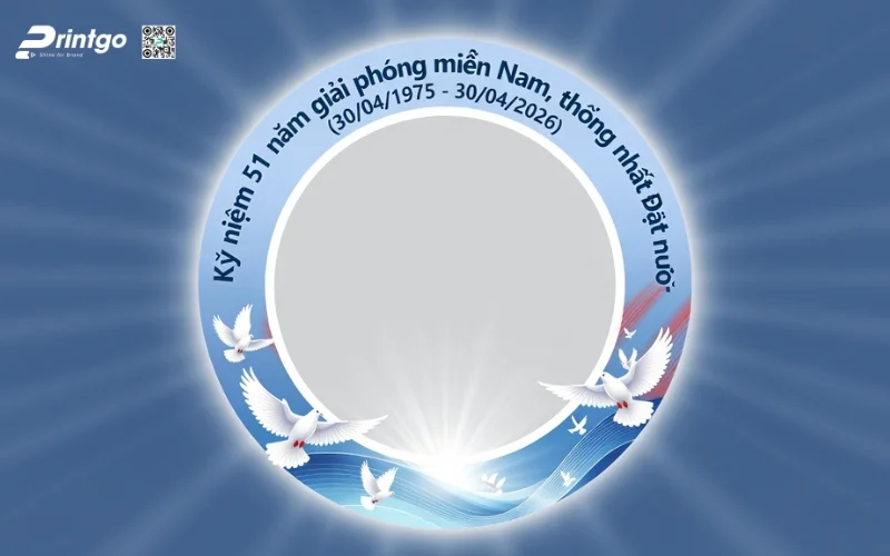 Khung avatar giải phóng miền Nam 2026 phong cách hiện đại