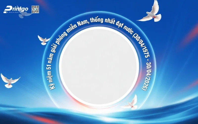 Khung avatar giải phóng miền Nam 2026 phong cách hiện đại