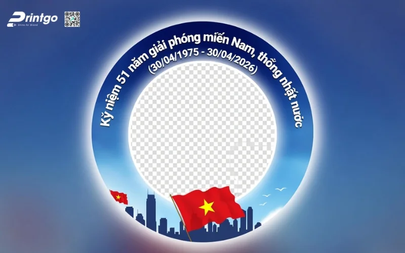Khung avatar giải phóng miền Nam 2026 phong cách hiện đại
