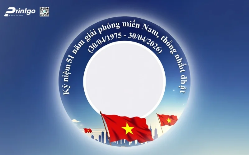 Khung avatar giải phóng miền Nam 2026 phong cách hiện đại