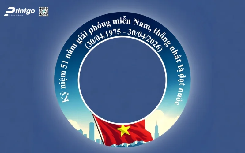 Khung avatar giải phóng miền Nam 2026 phong cách hiện đại