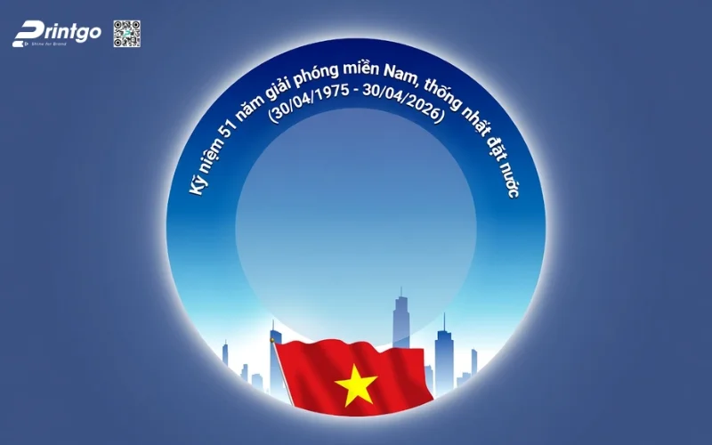 Khung avatar giải phóng miền Nam 2026 phong cách hiện đại