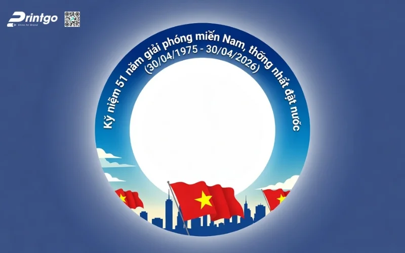 Khung avatar giải phóng miền Nam 2026 phong cách hiện đại