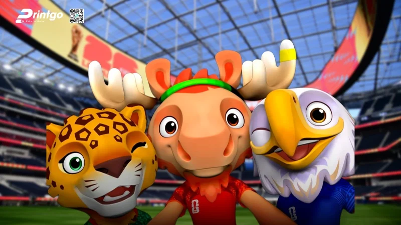 Mascot World Cup 2026 đam mê bóng đá