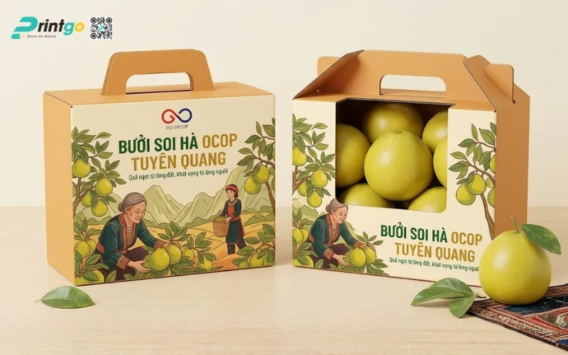 Mẫu bao bì bưởi Soi Hà Tuyên Quang