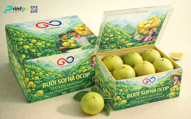 Mẫu bao bì bưởi Soi Hà Tuyên Quang