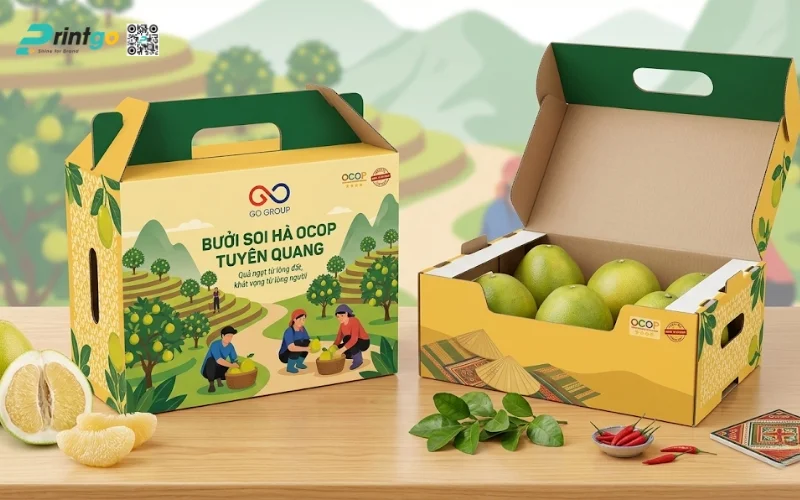 Mẫu bao bì bưởi Soi Hà Tuyên Quang