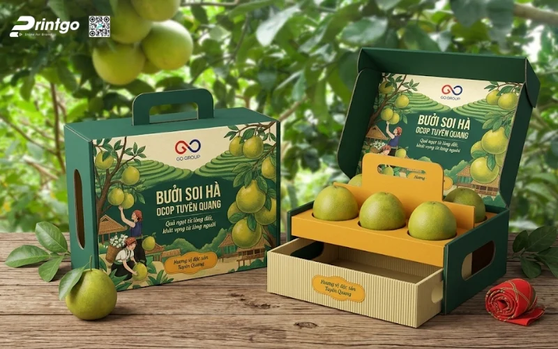 Mẫu bao bì bưởi Soi Hà Tuyên Quang