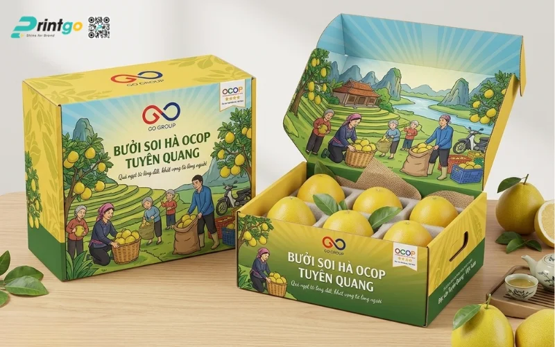 Mẫu bao bì bưởi Soi Hà Tuyên Quang