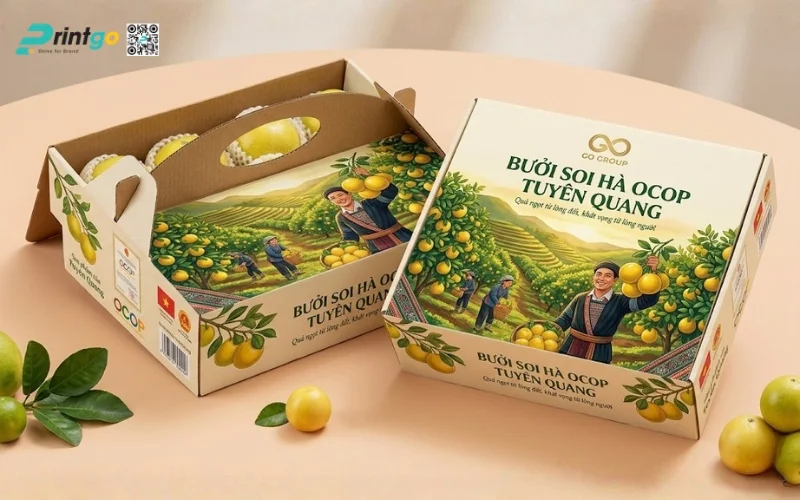 Mẫu bao bì bưởi Soi Hà Tuyên Quang