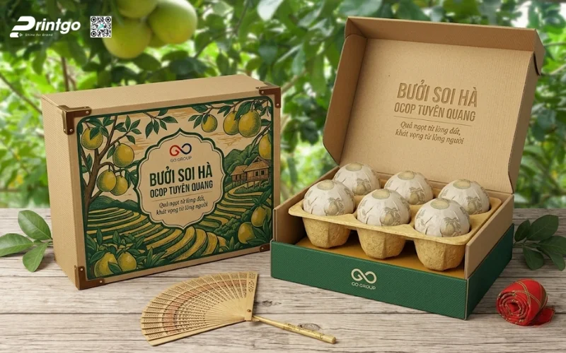 Mẫu bao bì bưởi Soi Hà Tuyên Quang
