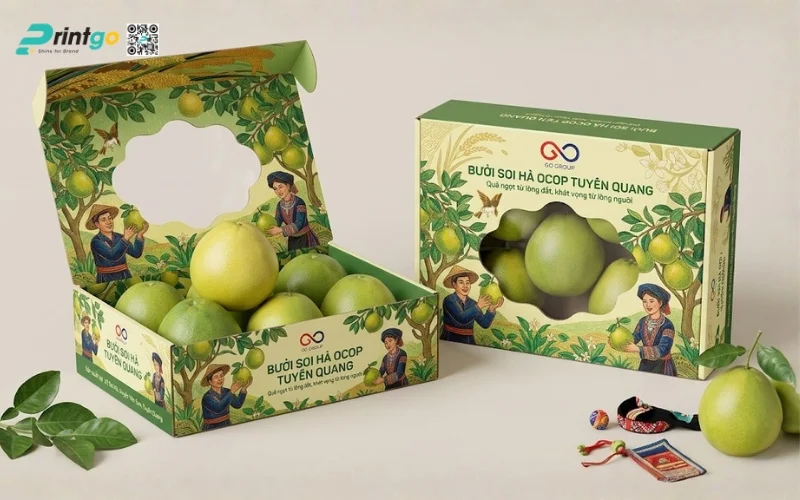 Mẫu bao bì bưởi Soi Hà Tuyên Quang