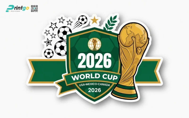 Trọn bộ 99 mẫu decal dán cửa kính World Cup 2026 đẹp