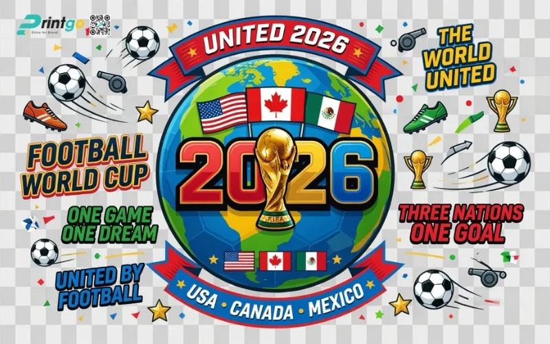 Trọn bộ 99 mẫu decal dán cửa kính World Cup 2026 đẹp