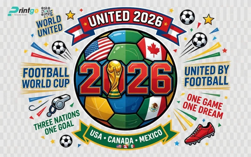 Trọn bộ 99 mẫu decal dán cửa kính World Cup 2026 đẹp