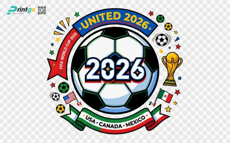 Trọn bộ 99 mẫu decal dán cửa kính World Cup 2026 đẹp