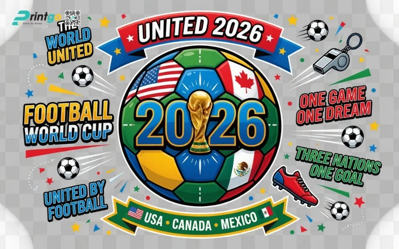 Trọn bộ 99 mẫu decal dán cửa kính World Cup 2026 đẹp