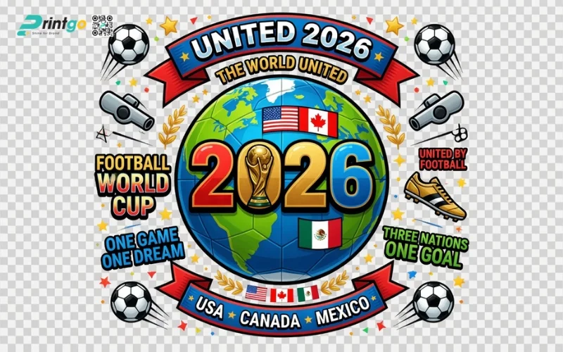 Trọn bộ 99 mẫu decal dán cửa kính World Cup 2026 đẹp