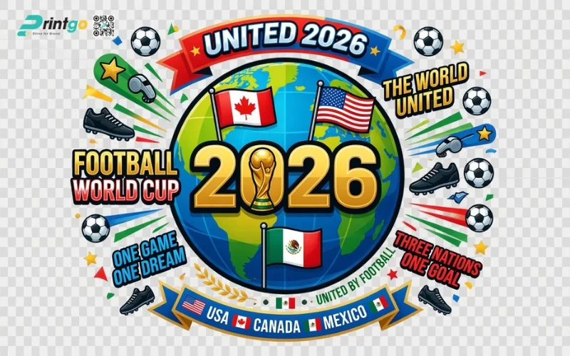 Trọn bộ 99 mẫu decal dán cửa kính World Cup 2026 đẹp