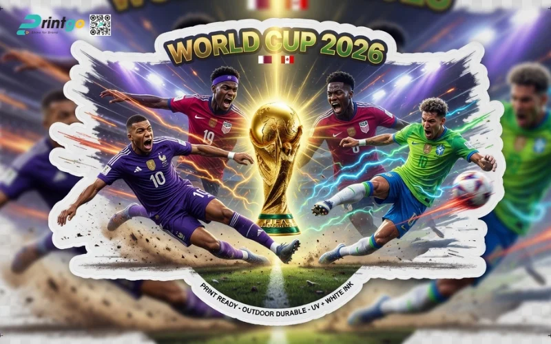 Trọn bộ 99 mẫu decal dán cửa kính World Cup 2026 đẹp