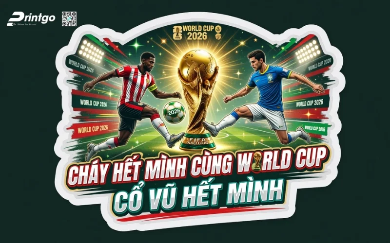 Trọn bộ 99 mẫu decal dán cửa kính World Cup 2026 đẹp