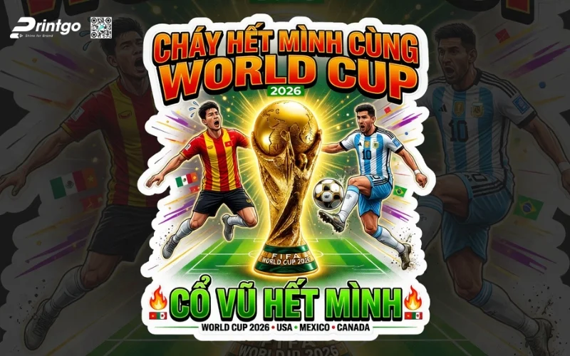 Trọn bộ 99 mẫu decal dán cửa kính World Cup 2026 đẹp