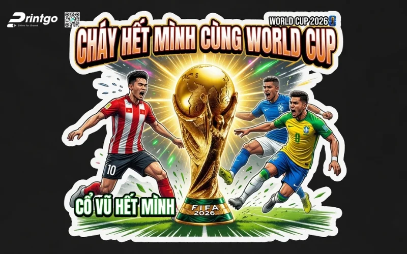 Trọn bộ 99 mẫu decal dán cửa kính World Cup 2026 đẹp