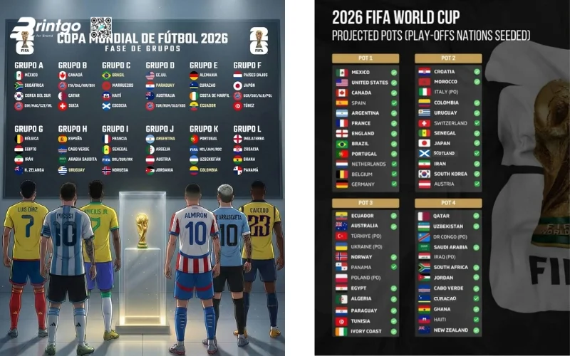 Trọn bộ 99 mẫu decal dán cửa kính World Cup 2026 đẹp