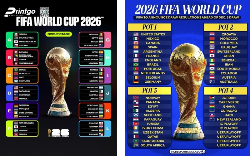 Trọn bộ 99 mẫu decal dán cửa kính World Cup 2026 đẹp