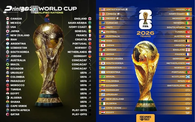 Trọn bộ 99 mẫu decal dán cửa kính World Cup 2026 đẹp