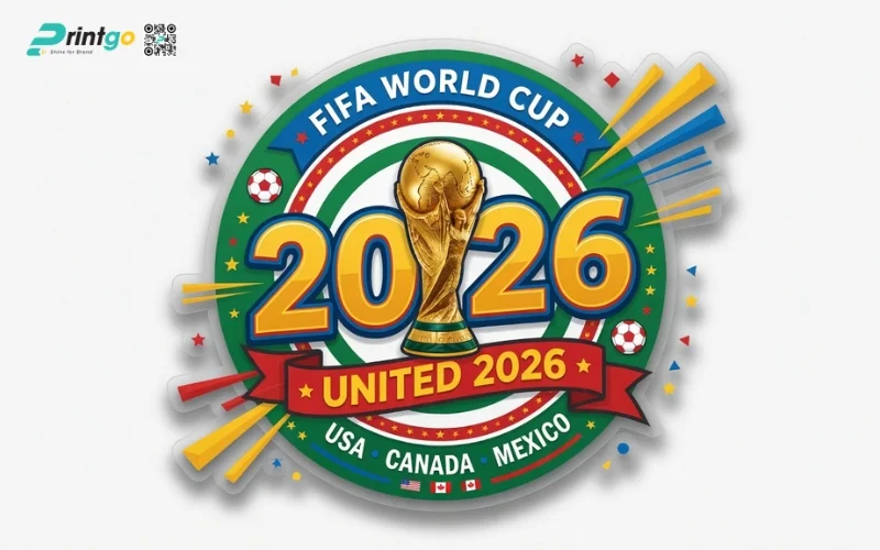 Trọn bộ 99 mẫu decal dán cửa kính World Cup 2026 đẹp