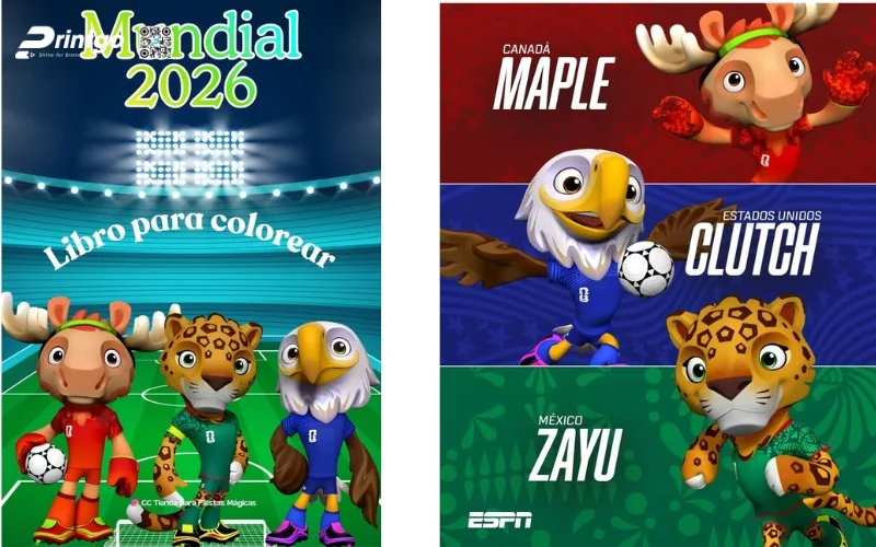 Mẫu poster linh vật World Cup 2026