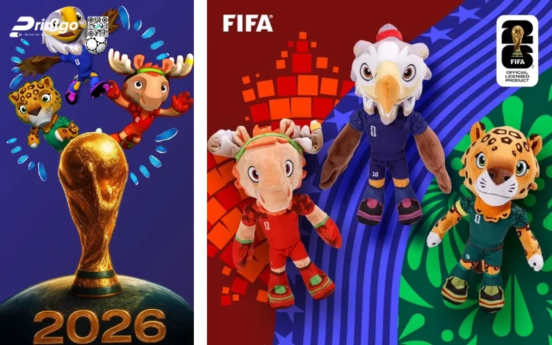 Mẫu poster linh vật World Cup 2026