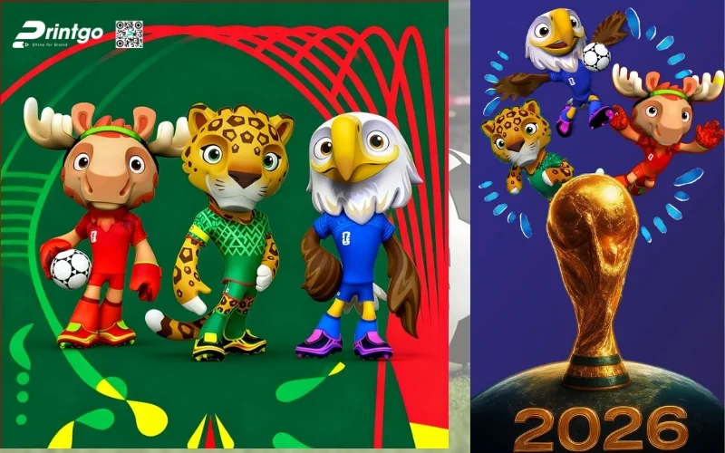 Mẫu poster linh vật World Cup 2026