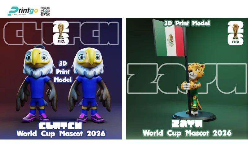 Mẫu poster linh vật World Cup 2026