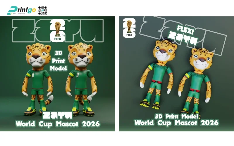 Mẫu poster linh vật World Cup 2026