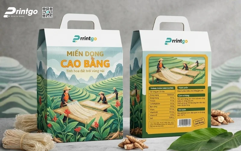 Gợi ý các mẫu bao bì miến Cao Bằng vươn tầm xuất khẩu toàn cầu