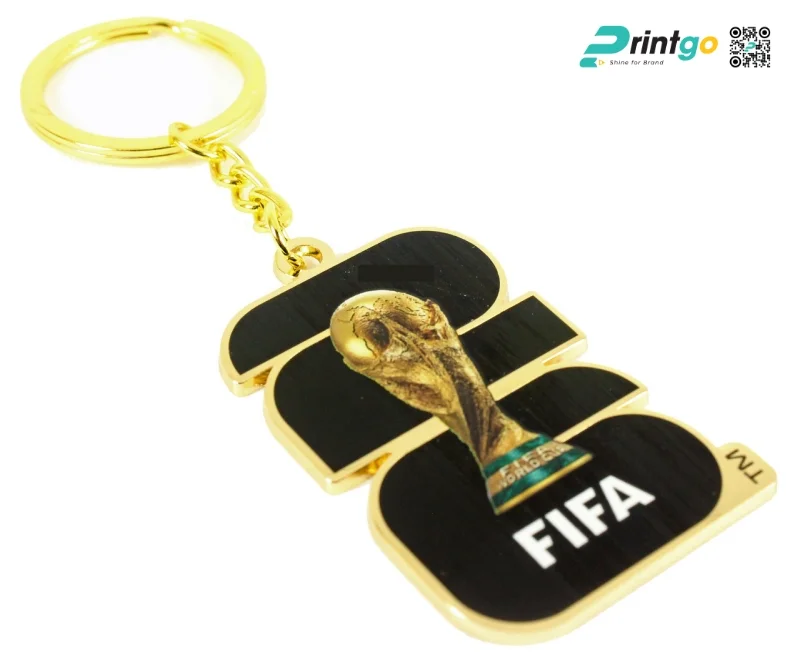  Móc khóa World Cup kim loại chỉn chu