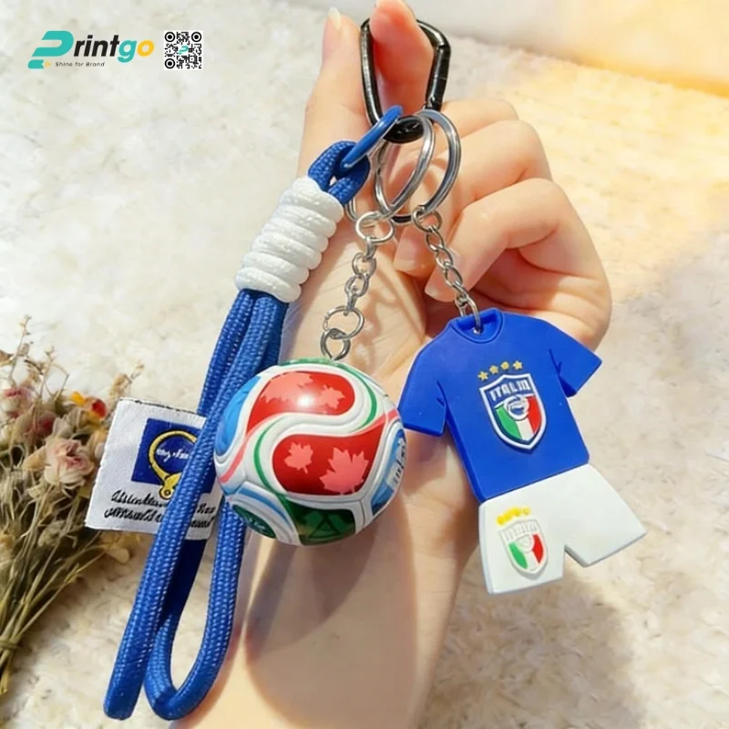  Móc khóa World Cup cao su PVC thể thao