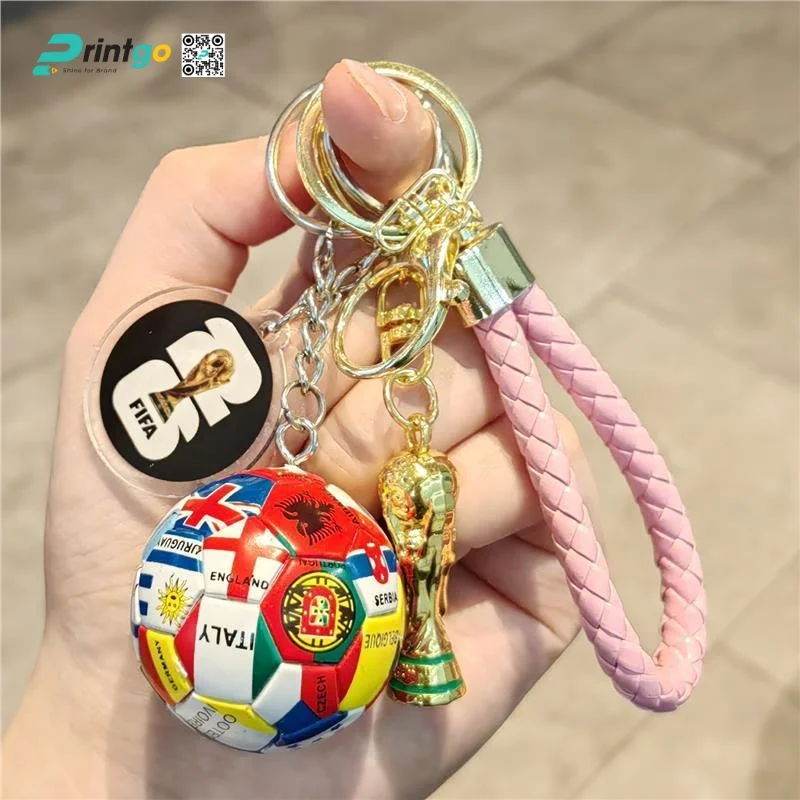  Móc khóa World Cup cao su PVC in nhanh