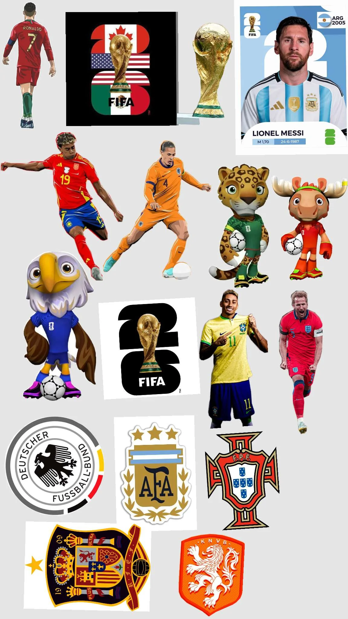 Sticker World Cup 2026 cổ động