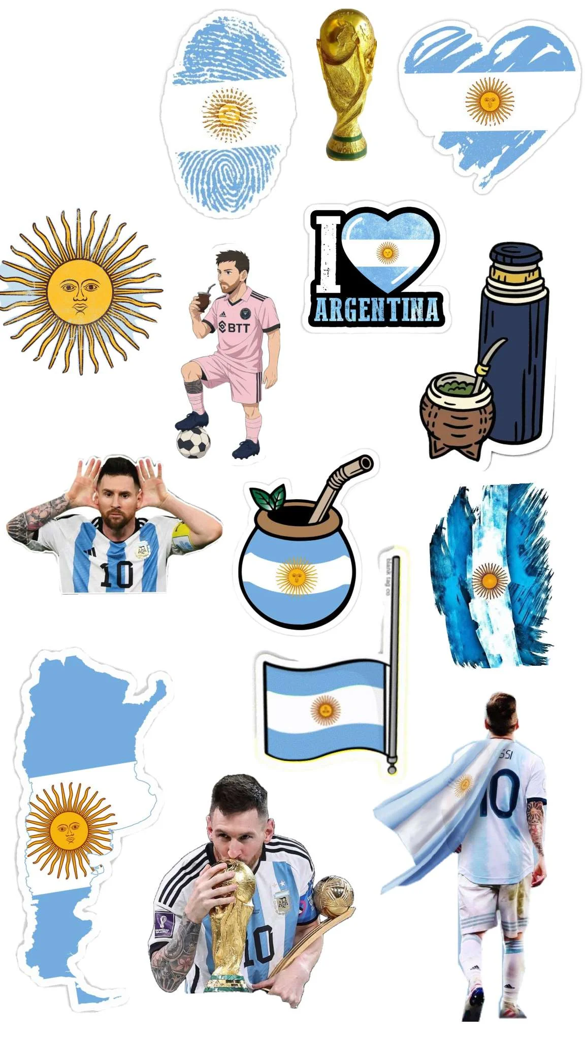 Messi wall sticker world cup