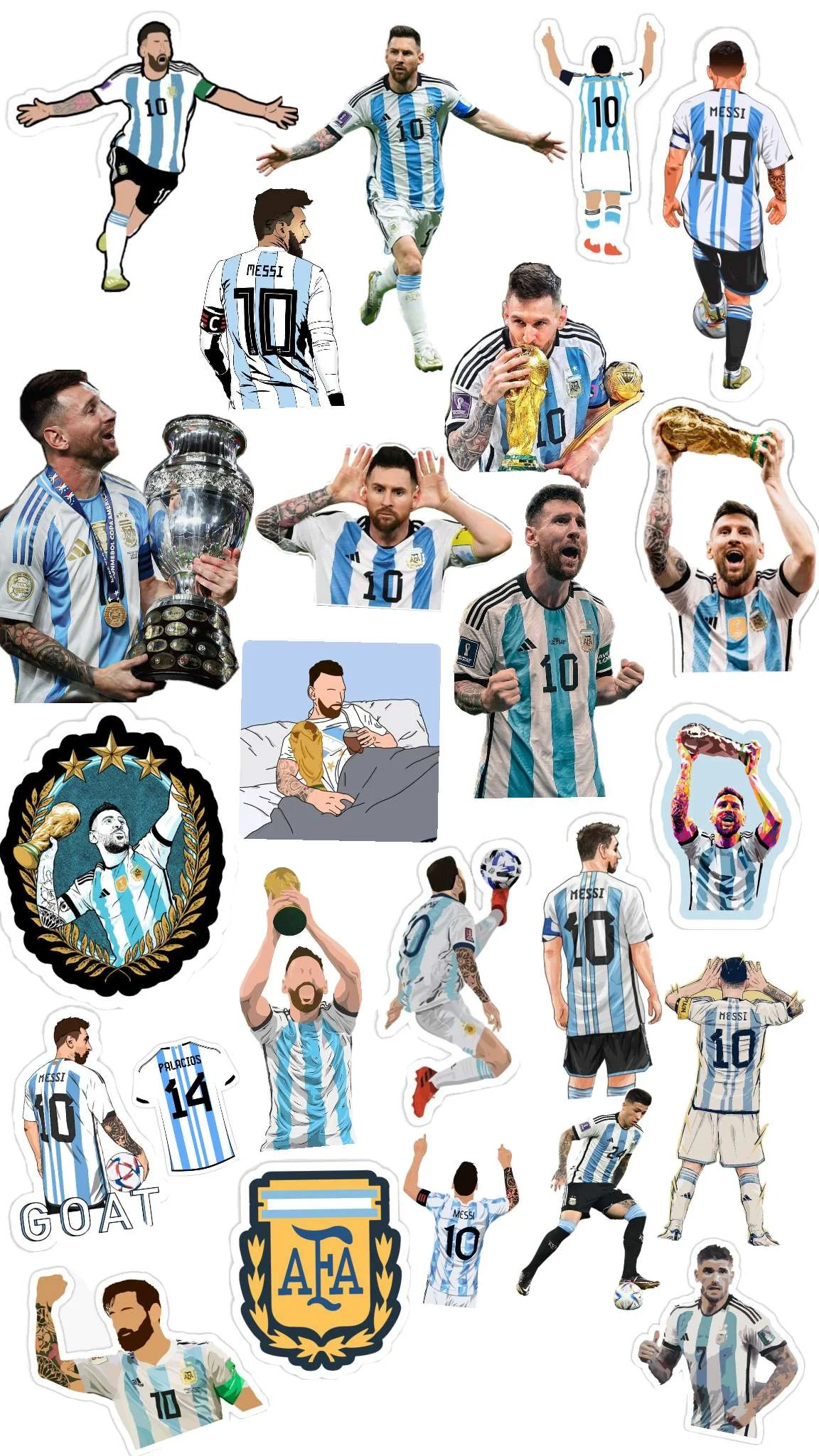 Messi wall sticker world cup