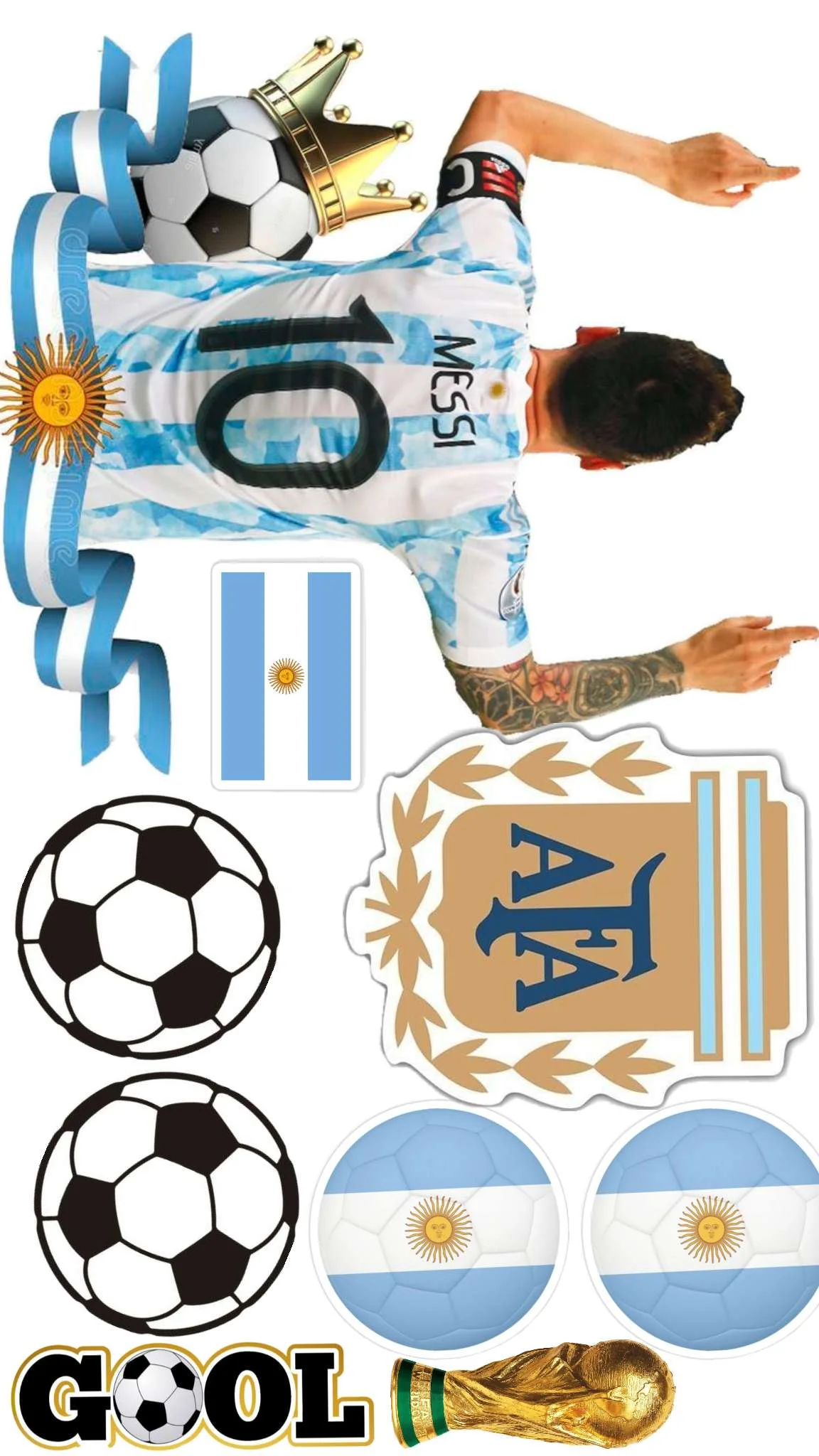 Messi wall sticker world cup