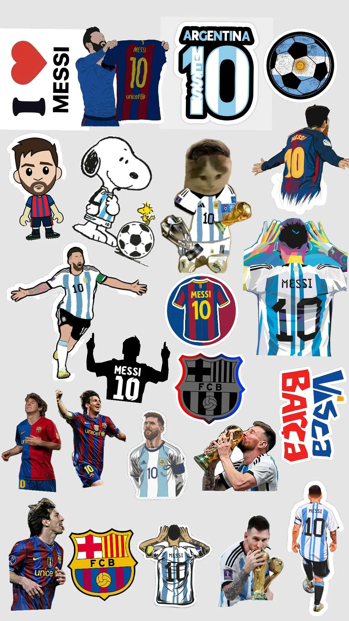 Messi wall sticker world cup