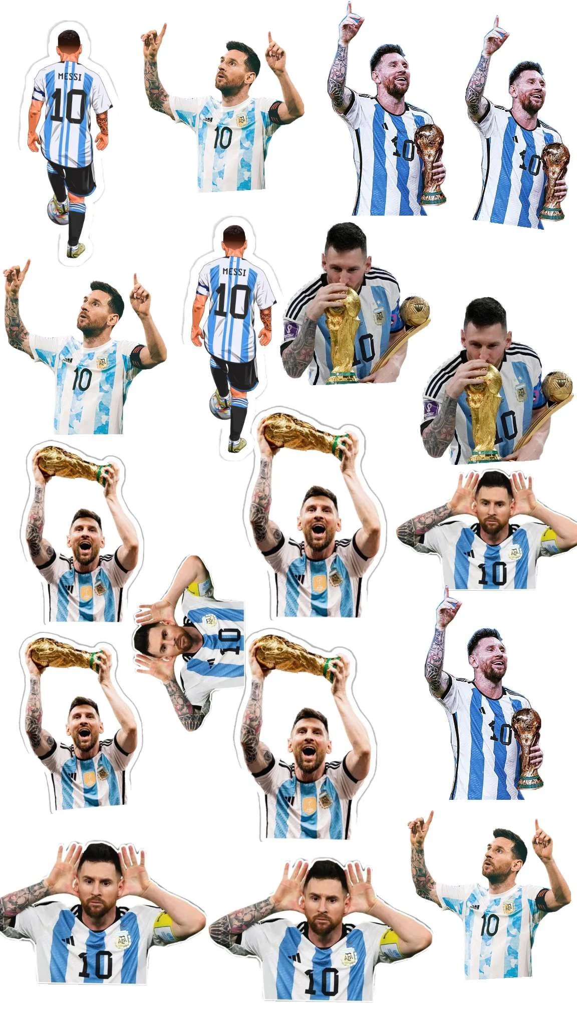 Messi wall sticker world cup